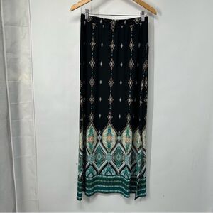 Chico's Size 0 ( Small 4-6 ) Multicolor Elastic Waist Pull-On Maxi Skirt